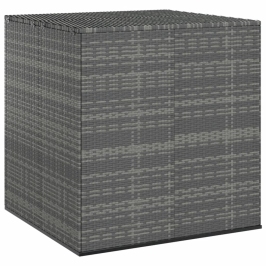 Dārza Spilvenu Kaste, 100X97,5X104 Cm, Pelēka Pe Rotangpalma Vidaxl