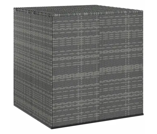 Dārza Spilvenu Kaste, 100X97,5X104 Cm, Pelēka Pe Rotangpalma Vidaxl