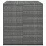 Dārza Spilvenu Kaste, 100X97,5X104 Cm, Pelēka Pe Rotangpalma Vidaxl