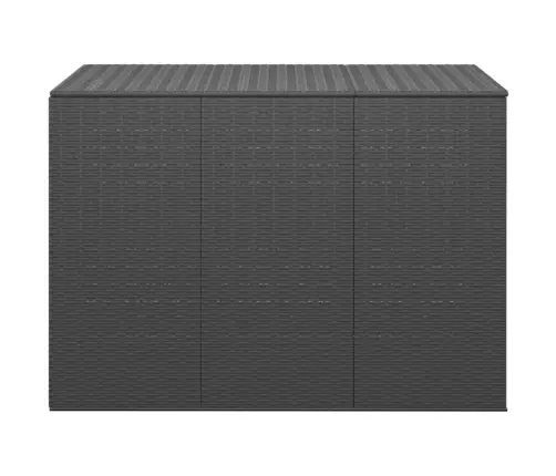 Dārza Spilvenu Kaste, 145X100X103 Cm, Melna Pe Rotangpalma Vidaxl