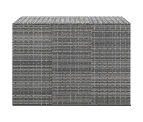 Dārza Spilvenu Kaste, 145X100X103 Cm, Pelēka Pe Rotangpalma Vidaxl