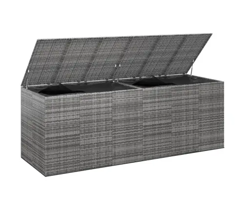 Sodo Dėžė Pagalvėlėms, Pilka, 291X100,5X104cm Pe Ratanas