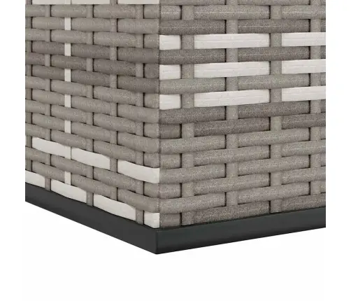 Sodo Dėžė Pagalvėlėms, Pilka, 291X100,5X104cm Pe Ratanas