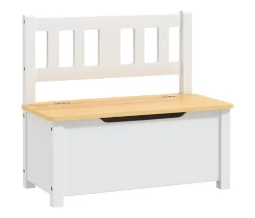 4-Daļīgs Bērnu Galda Un Krēslu Komplekts, Balts Ar Bēšu, Mdf Vidaxl