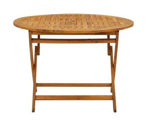 Sulankstomas Sodo Stalas, 110cm Akacijos Medienos Masyvas
