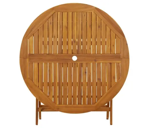 Sulankstomas Sodo Stalas, 110cm Akacijos Medienos Masyvas