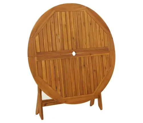 Sulankstomas Sodo Stalas, 110cm Akacijos Medienos Masyvas