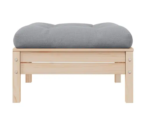 Sodo Pakoja Su Pilka Pagalvėle, Pušies Medienos Masyvas Sodo Pakoja Su Pilka Pagalvėle, Pušies Medienos Masyvas