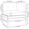 Dvivietė Sodo Sofa Su Pagalvėlėmis, Juoda, Pušies Masyvas