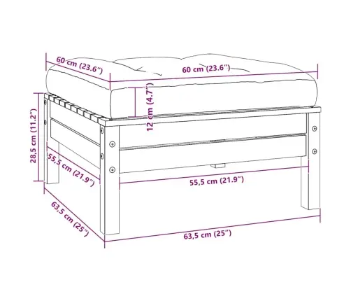 2-Osaline Aiadiivan Patjadega, Valge, Männipuit