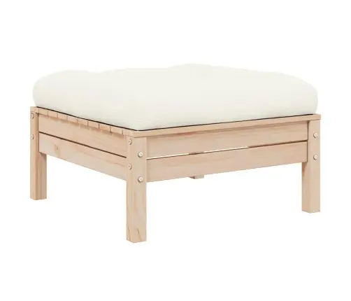 Sodo Komplektas Su Kreminėmis Pagalvėlėmis, 3 Dalių, Pušis Sodo Komplektas Su Kreminėmis Pagalvėlėmis, 3 Dalių, Pušis