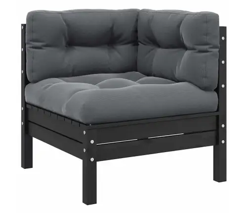 3-Daļīgs Dārza Atpūtas Mēbeļu Komplekts Ar Matračiem, Priede Vidaxl