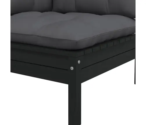 3-Daļīgs Dārza Atpūtas Mēbeļu Komplekts Ar Matračiem, Priede Vidaxl