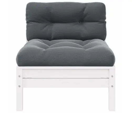 3-Daļīgs Dārza Mēbeļu Komplekts Ar Matračiem, Priedes Koks Vidaxl