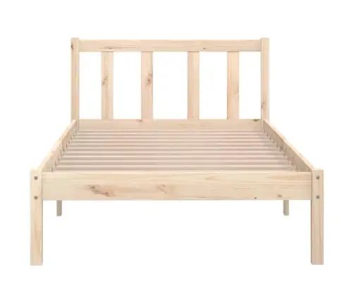 Gultas Rāmis, Masīvkoks, 75X190 Cm, Mazs, Vienvietīgs Vidaxl