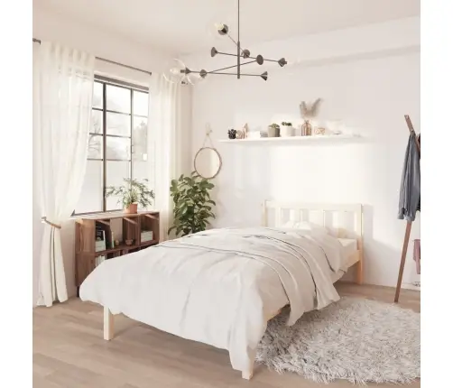 Gultas Rāmis, Masīvkoks, 75X190 Cm, Mazs, Vienvietīgs Vidaxl