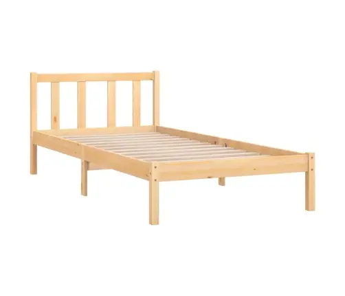 Gultas Rāmis, Masīvkoks, 90X190 Cm, Vienvietīgs Vidaxl