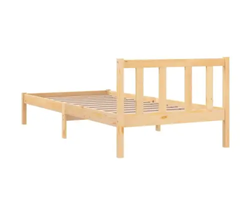 Gultas Rāmis, Masīvkoks, 90X190 Cm, Vienvietīgs Vidaxl