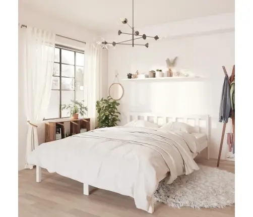 Lovos Rėmas, Baltas, 150X200cm Pušies Masyvas, Didelis