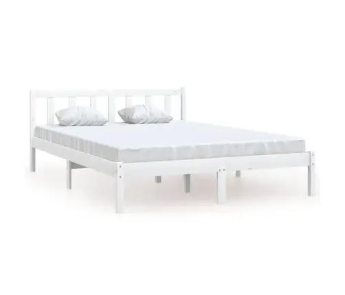 Lovos Rėmas, Baltas, 160X200cm Pušies Medienos Masyvas