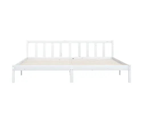Lovos Rėmas, Baltas, 180X200cm Pušies Masyvas, Itin Didelis