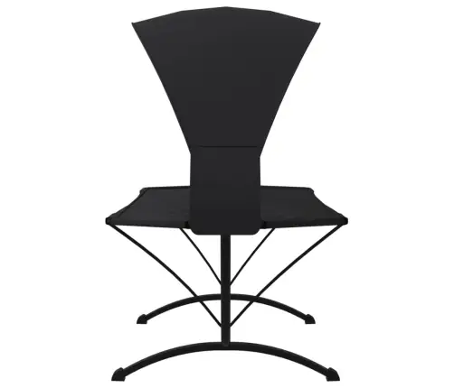 Āra Atpūtas Gulta Ar Jumtu, Tērauds Un Melns Oksfordas Audums Vidaxl