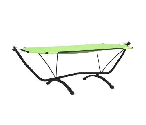 Āra Atpūtas Gulta Ar Jumtu, Tērauds Un Zaļš Oksfordas Audums Vidaxl