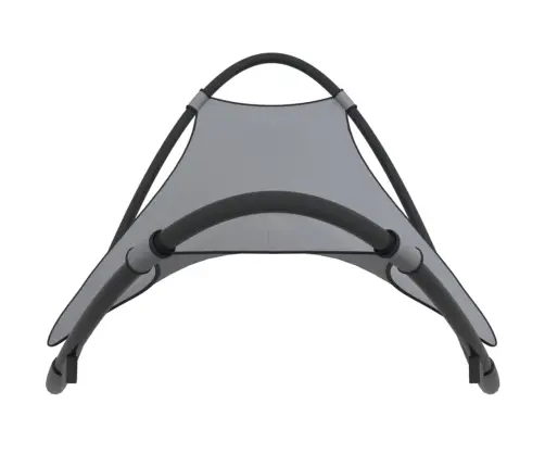 Kiikuv Lamamistool Ratastega, Teras Ja Textilene, Hall