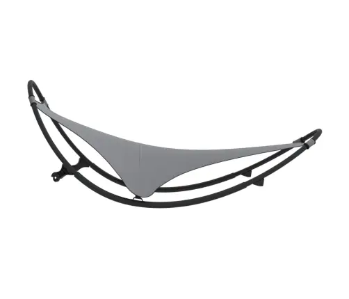 Kiikuv Lamamistool Ratastega, Teras Ja Textilene, Hall