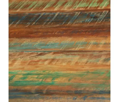 Virtuves Galds, Ø110X78 Cm, Pārstrādāts Masīvkoks Un Tērauds Vidaxl