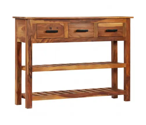 Kumode Ar 3 Atvilktnēm, 110X30X80 Cm, Masīvs Rožkoks Vidaxl