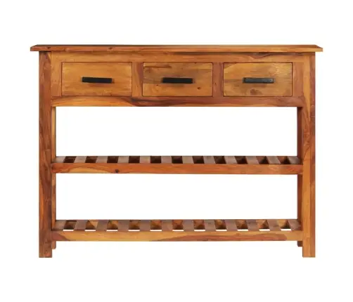 Kumode Ar 3 Atvilktnēm, 110X30X80 Cm, Masīvs Rožkoks Vidaxl