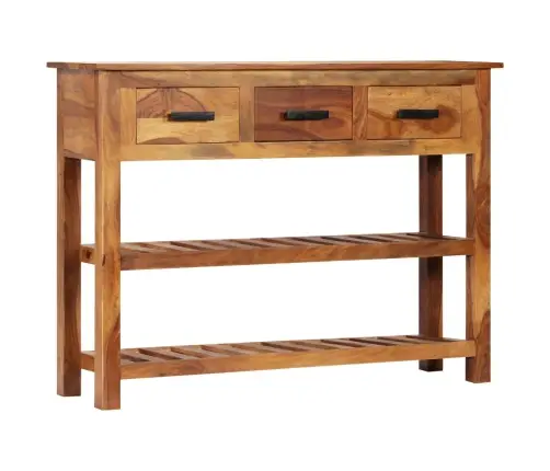 Kumode Ar 3 Atvilktnēm, 110X30X80 Cm, Masīvs Rožkoks Vidaxl