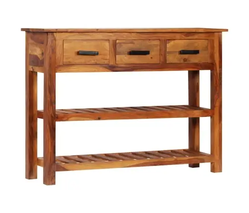 Kumode Ar 3 Atvilktnēm, 110X30X80 Cm, Masīvs Rožkoks Vidaxl