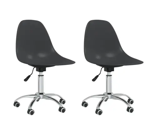 Grozāmi Virtuves Krēsli, 2 Gab., Gaiši Pelēki, Pp Vidaxl