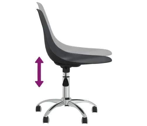 Grozāmi Virtuves Krēsli, 2 Gab., Gaiši Pelēki, Pp Vidaxl