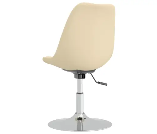Grozāmi Virtuves Krēsli, 4 Gab., Krēmkrāsas Audums Vidaxl