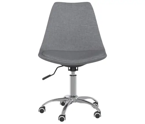 Grozāmi Virtuves Krēsli, 2 Gab., Gaiši Pelēks Audums Vidaxl