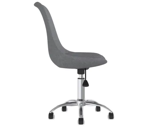 Grozāmi Virtuves Krēsli, 2 Gab., Gaiši Pelēks Audums Vidaxl