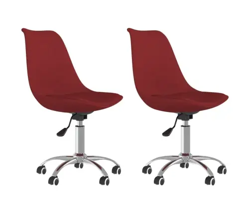 Pasukamos Valgomojo Kėdės, 2Vnt., Raudonojo Vyno, Audinys