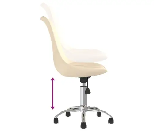 Pööratavad Söögitoolid 2 Tk, Kreemjas, Kangas