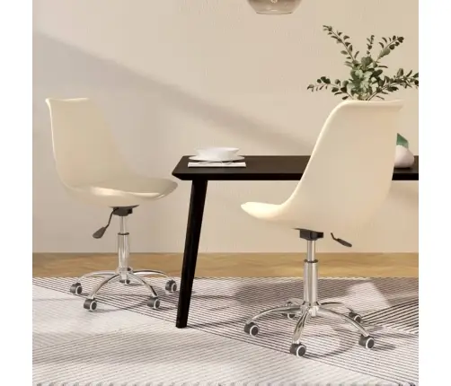 Pööratavad Söögitoolid 2 Tk, Kreemjas, Kangas