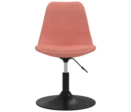 Pasukamos Valgomojo Kėdės, 4Vnt., Rožinės Spalvos, Aksomas