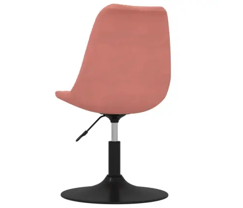 Pasukamos Valgomojo Kėdės, 4Vnt., Rožinės Spalvos, Aksomas