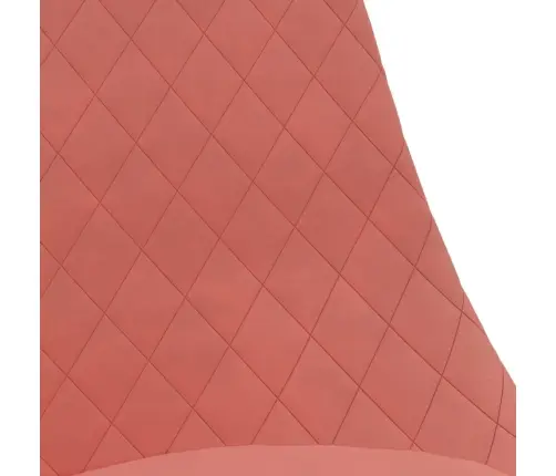 Pasukamos Valgomojo Kėdės, 4Vnt., Rožinės Spalvos, Aksomas