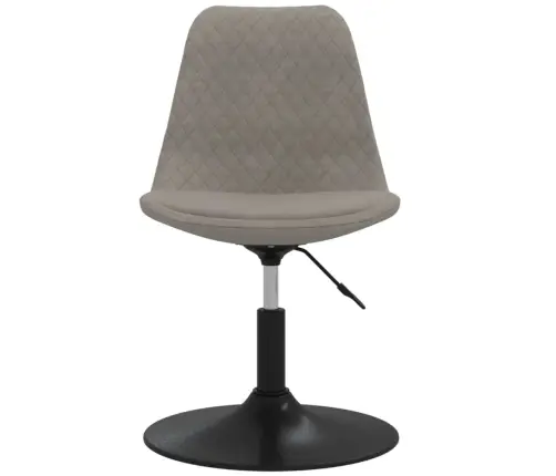 Grozāmi Virtuves Krēsli, 4 Gab., Gaiši Pelēks Samts Vidaxl