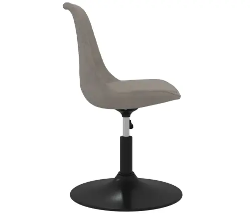 Grozāmi Virtuves Krēsli, 4 Gab., Gaiši Pelēks Samts Vidaxl