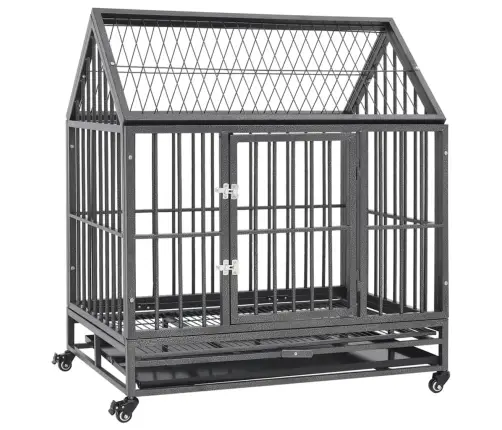 Koerapuur Rataste Ja Katusega, Teras, 92 X 62 X 106 Cm