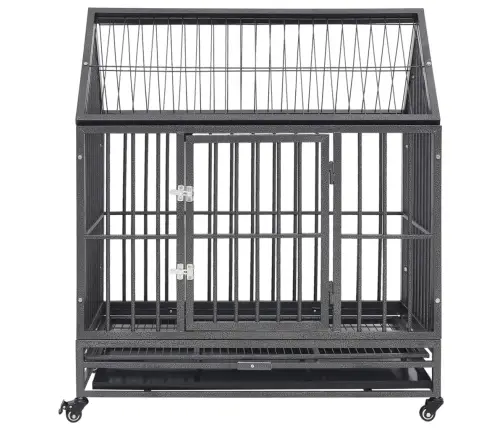 Koerapuur Rataste Ja Katusega, Teras, 92 X 62 X 106 Cm