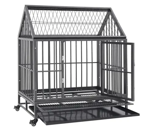 Koerapuur Rataste Ja Katusega, Teras, 92 X 62 X 106 Cm